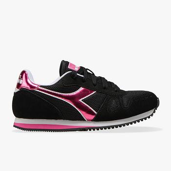 Diadora Simple Run Gs Girl Cierne - Detske Tenisky